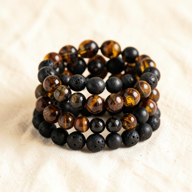 Tiger Eye & Lava Grounding Stack